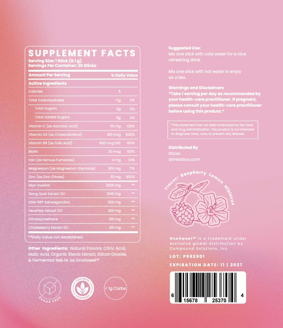 CHICKSTIX - Hormone Balance + Cycle Support Stick Pack